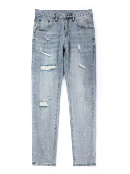 Jeans slim délavés pour hommes   Elégance District