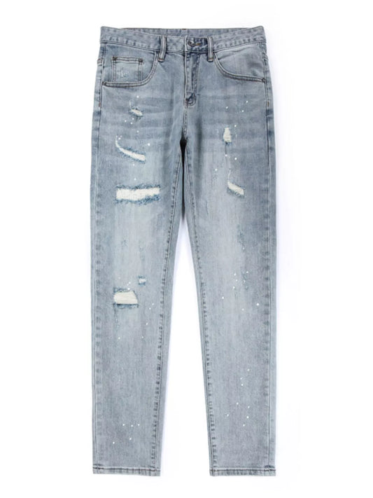 Jeans slim délavés pour hommes   Elégance District