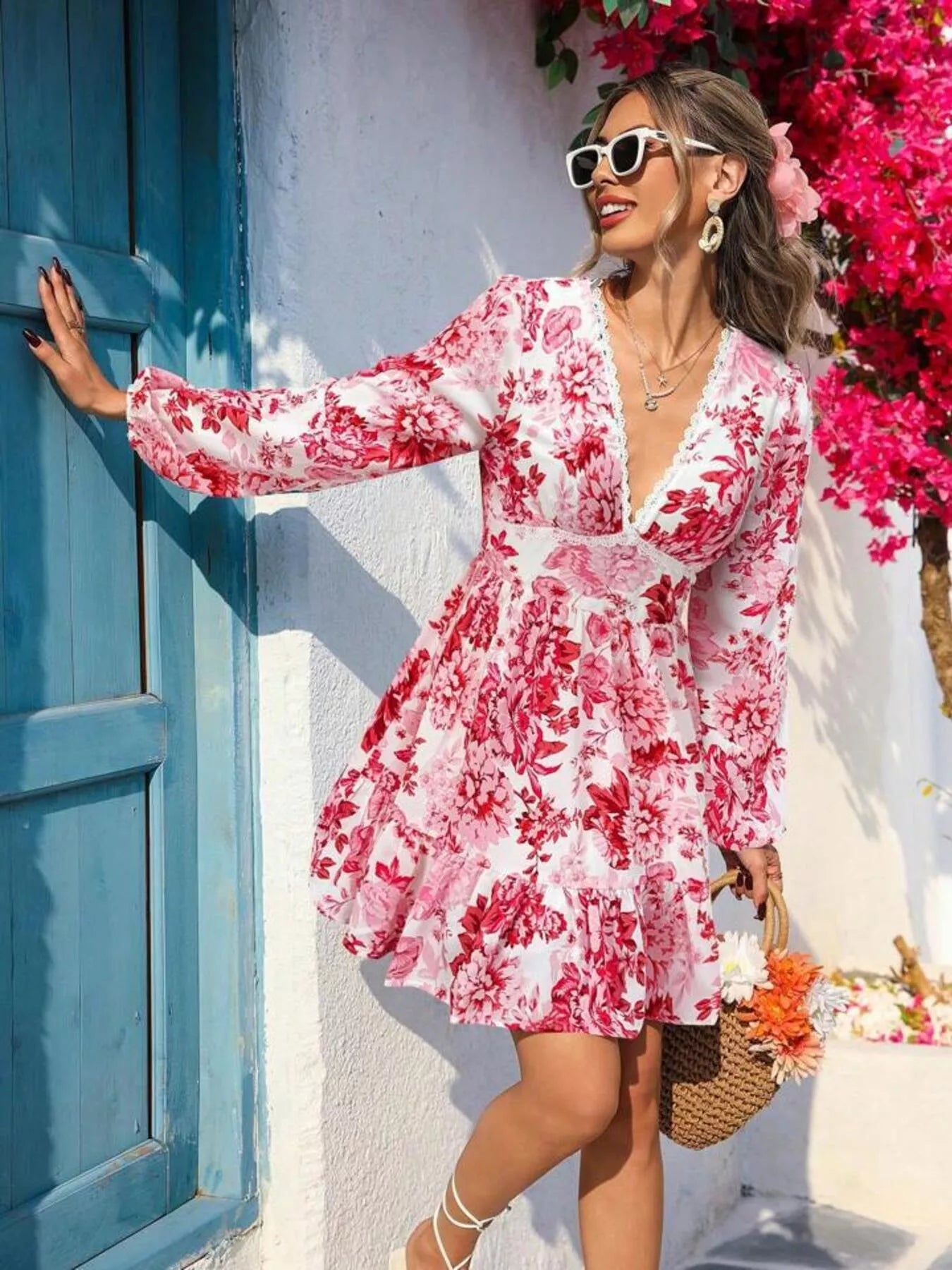 Mini Robe imprimé floral,  Elégance District
