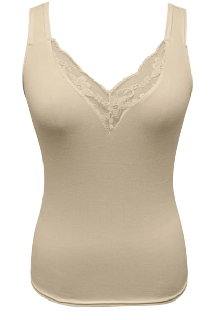 Débardeur Dentelle Col V Grande Taille Femme - Élégance District