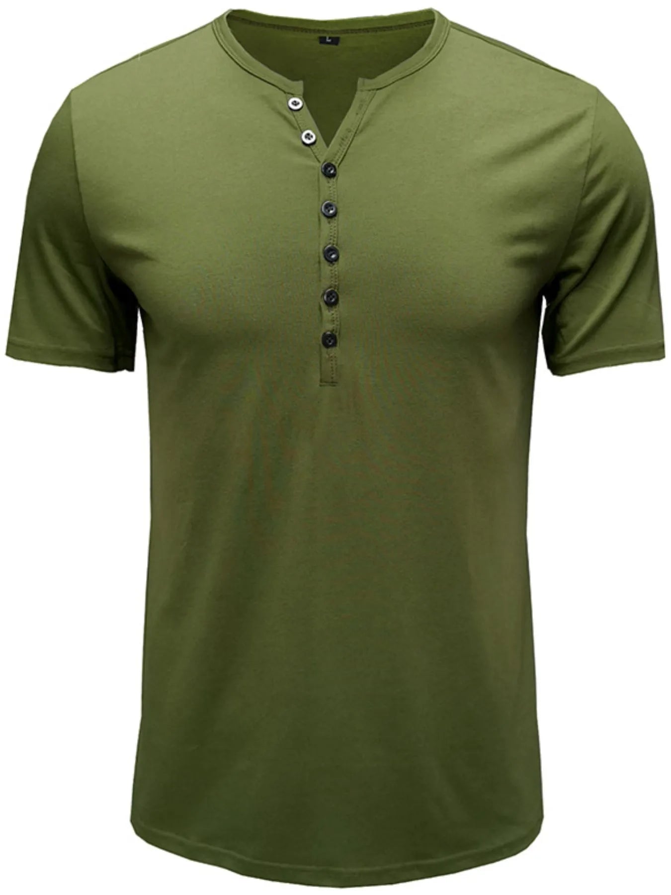 Polo Henley classique à manches courtes pour homme    Elégance District