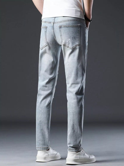 Jeans slim délavés pour hommes   Elégance District