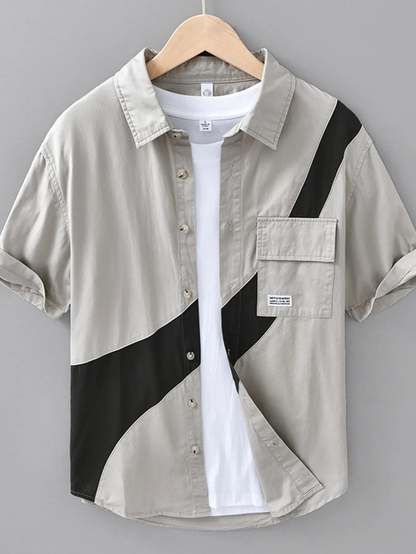 Chemise à manches courtes pour homme grande taille    Elégance District