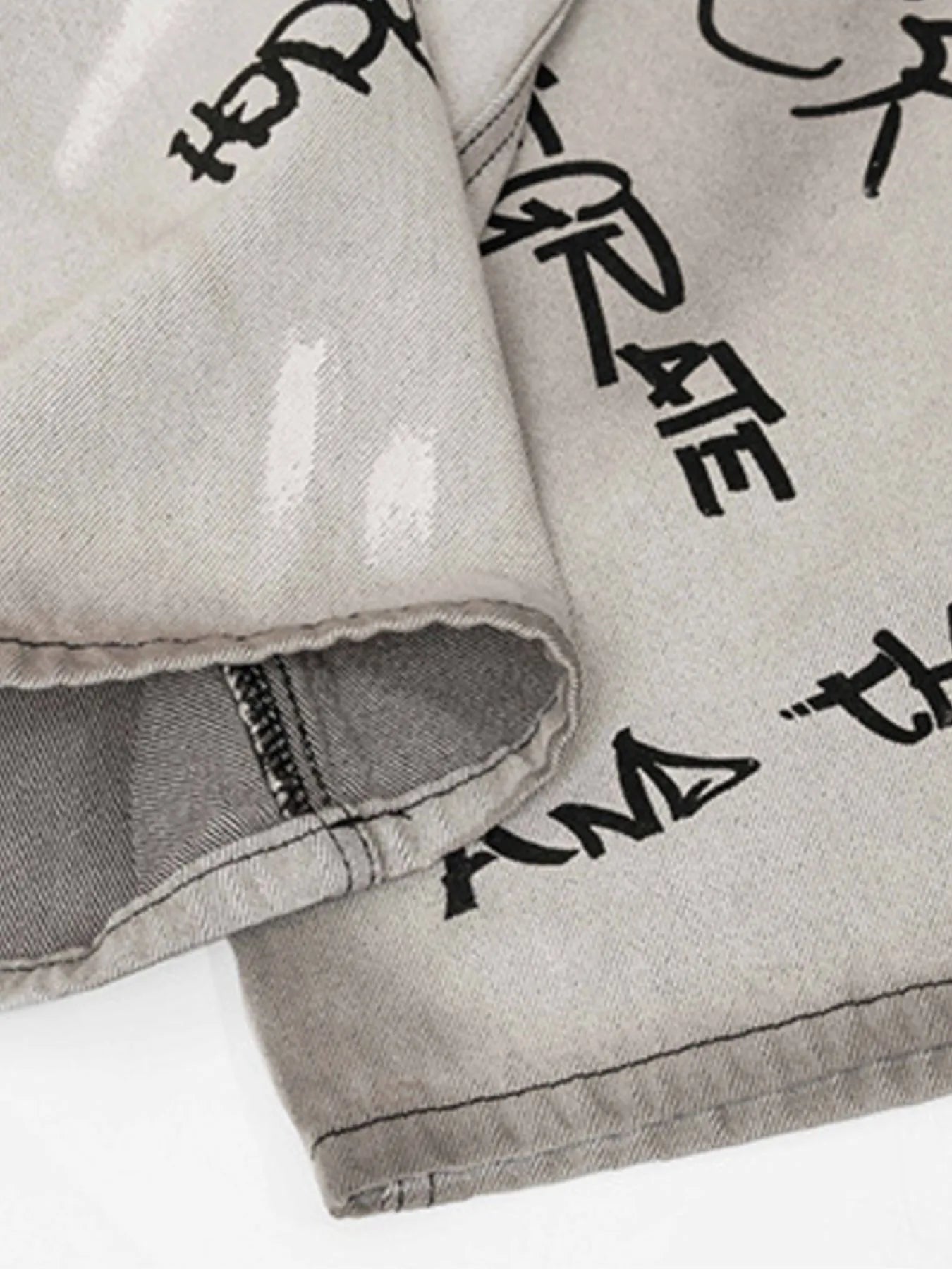 Jean ample pour hommes avec motifs graffiti   Elégance District
