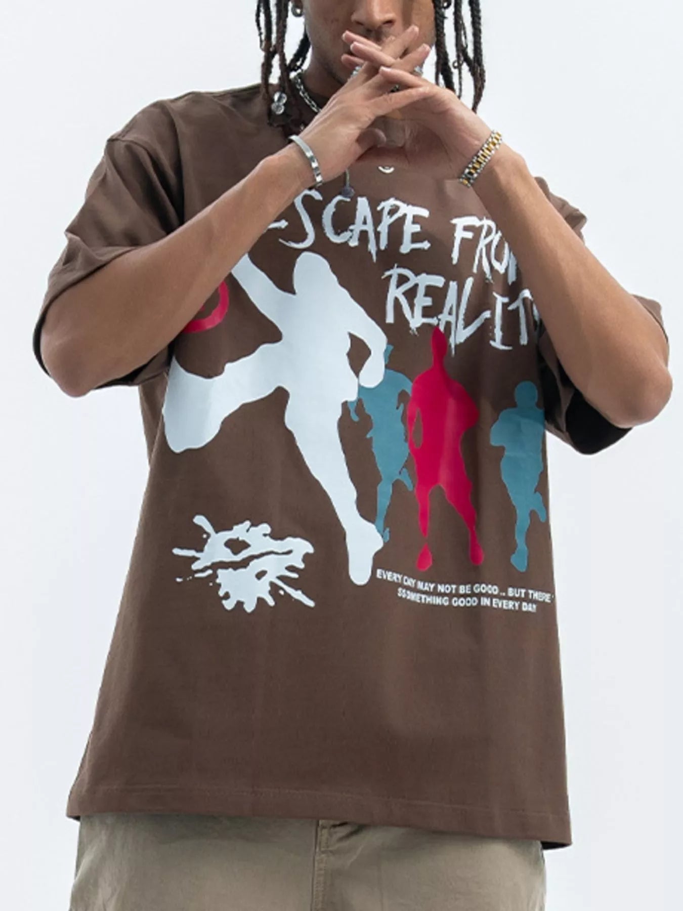 T-shirt à manches courtes et col rond pour homme   Elégance District