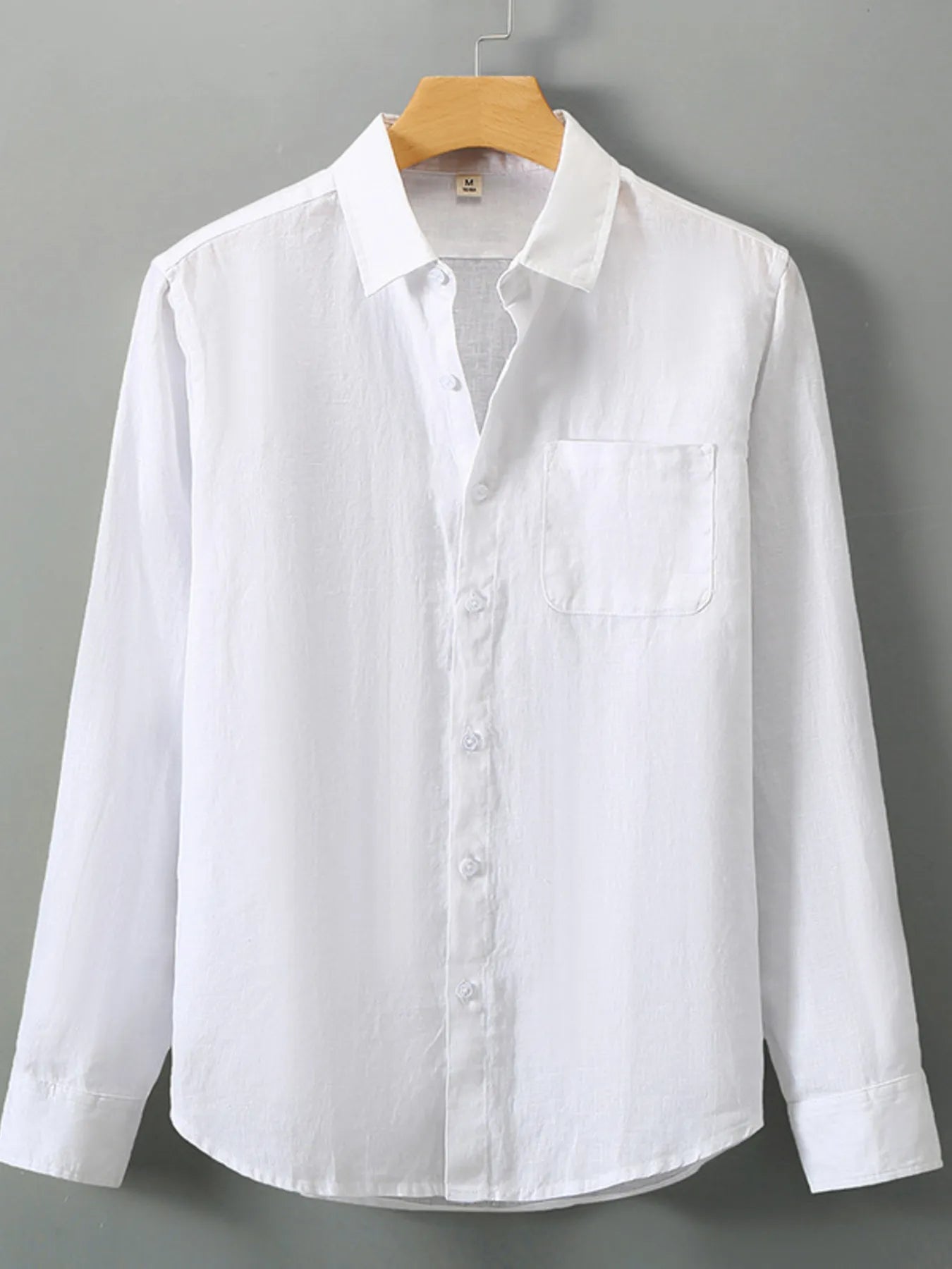 Chemise à manches longues boutonnée pour homme grande taille   Elégance District