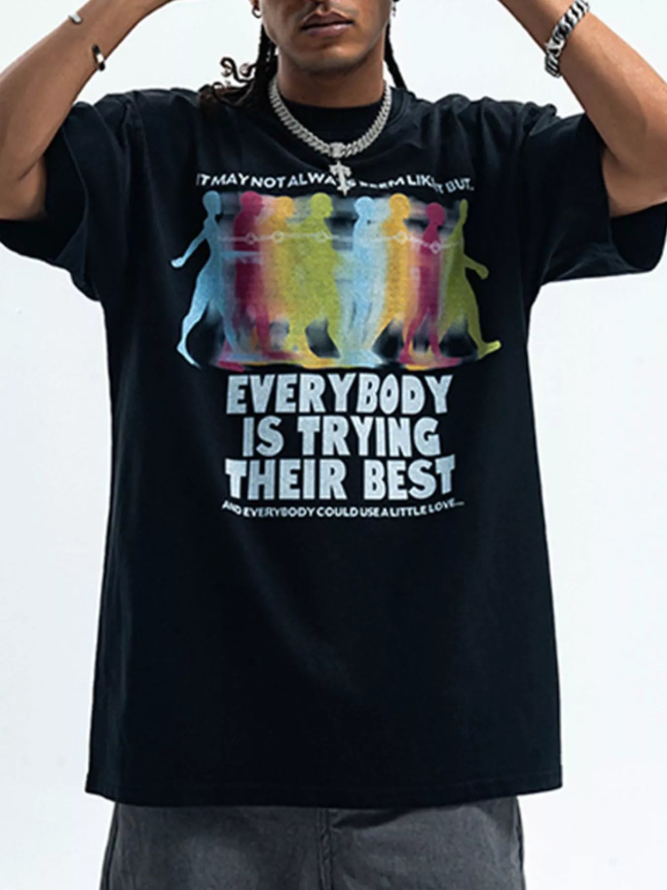 T-shirt à manches courtes et col rond pour homme   Elégance Districtt