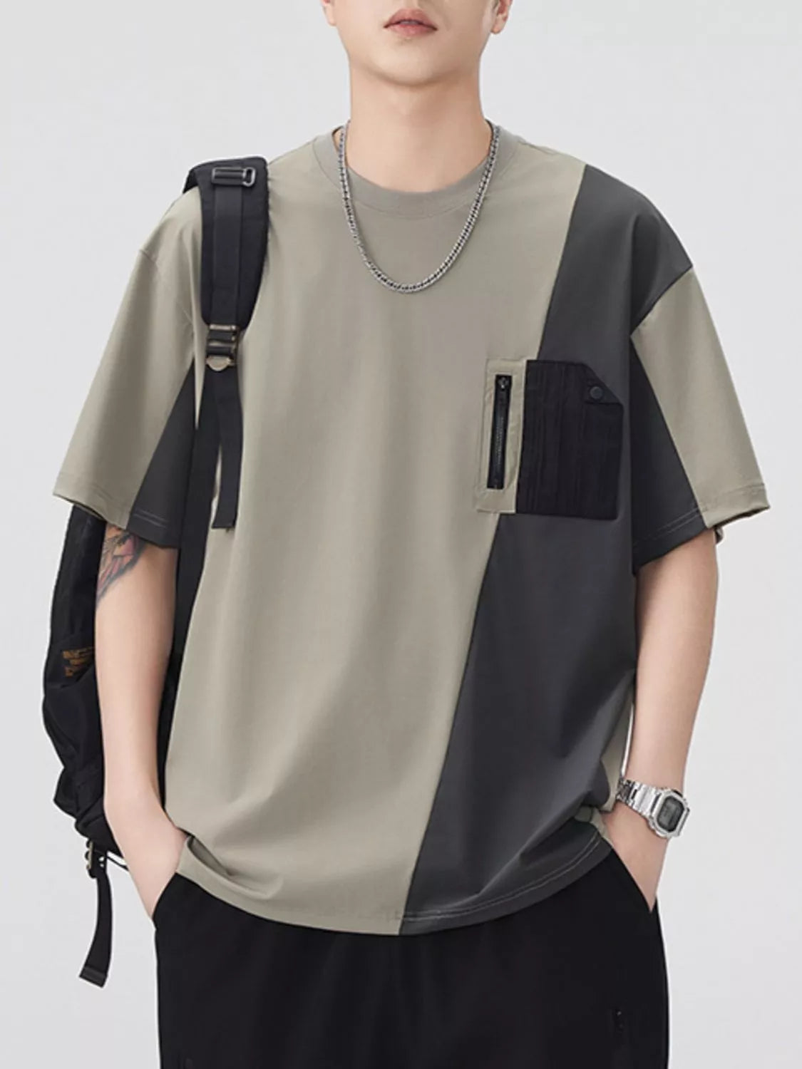T-shirt à manches courtes pour homme grande taille,  Elégance District