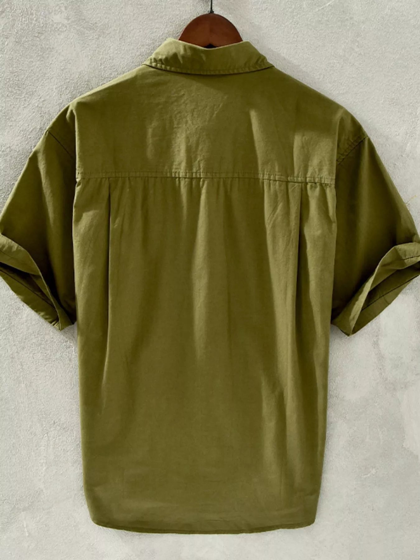Chemise à manches courtes boutonnée pour homme grande taille   Elégance District