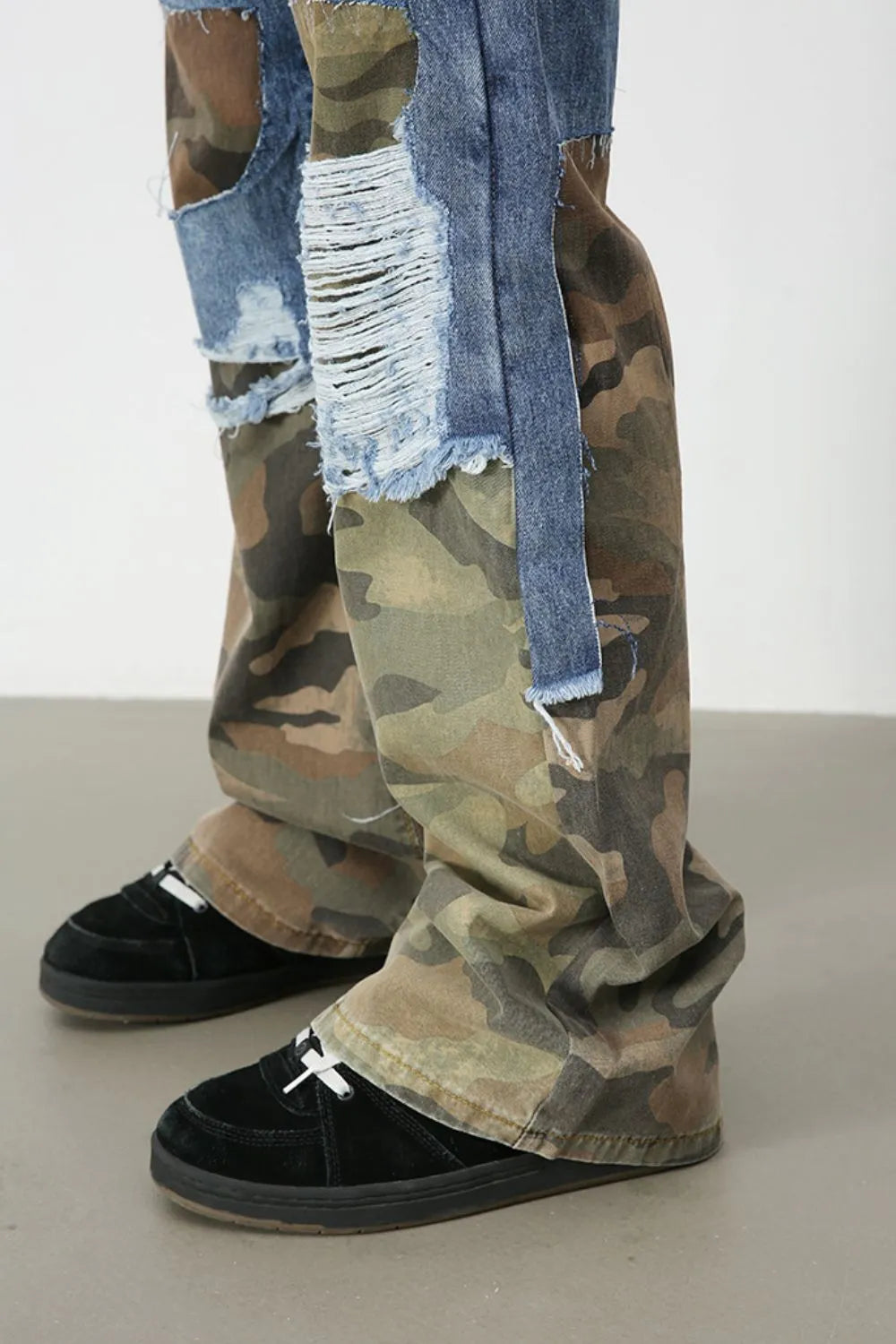 Jean camouflage délavé pour homme   Elégance District