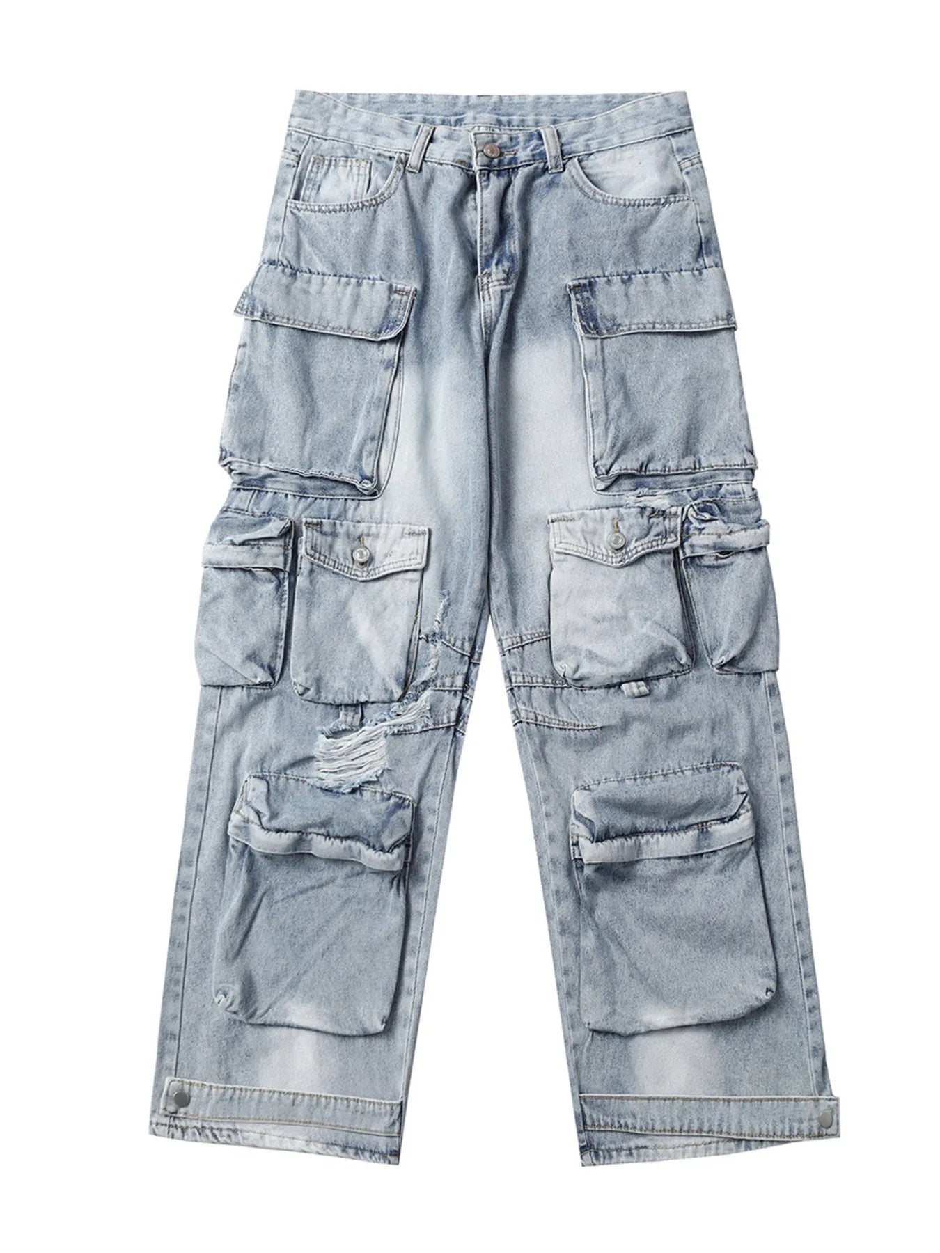 Jean cargo multipoches pour homme  Elégance District