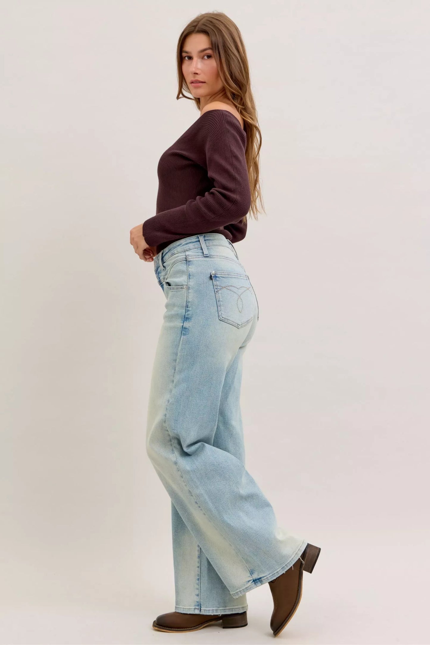 Jean droit taille haute Judy Blue  Elégance District