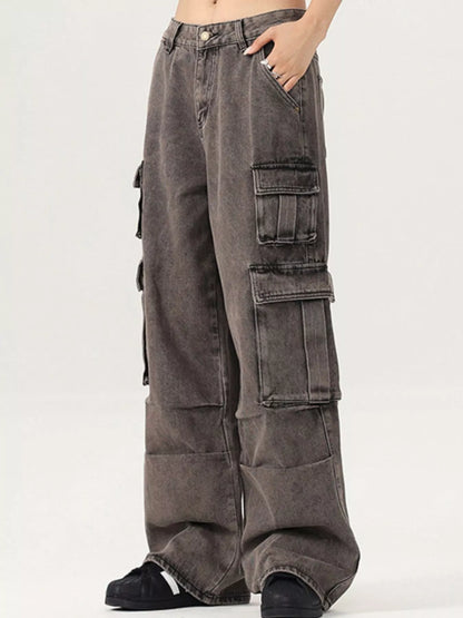 Jeans cargo délavés vintage pour hommes   Elégance District