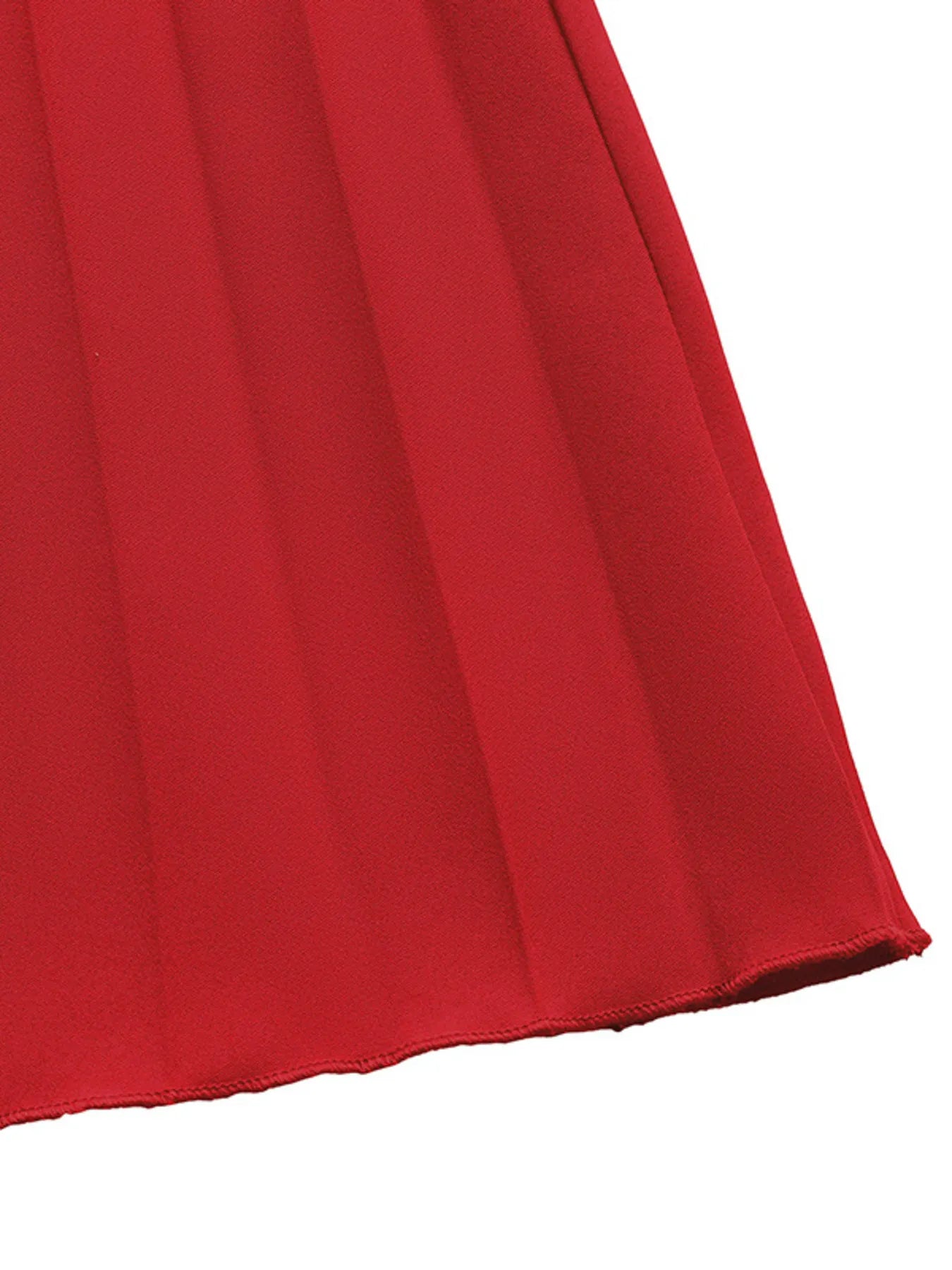 Robe midi plissée à volants épaules dénudées - Élégance District 