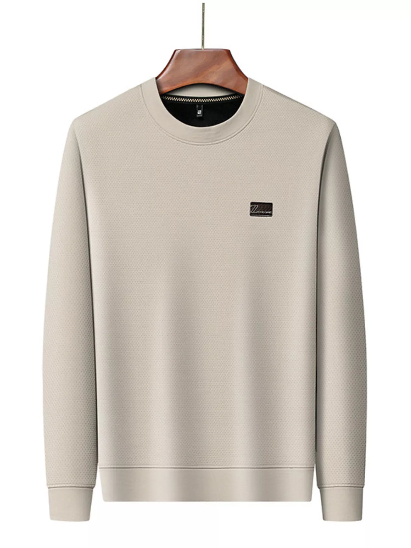 T-shirt à manches longues texturé  grande taille  Elégance District