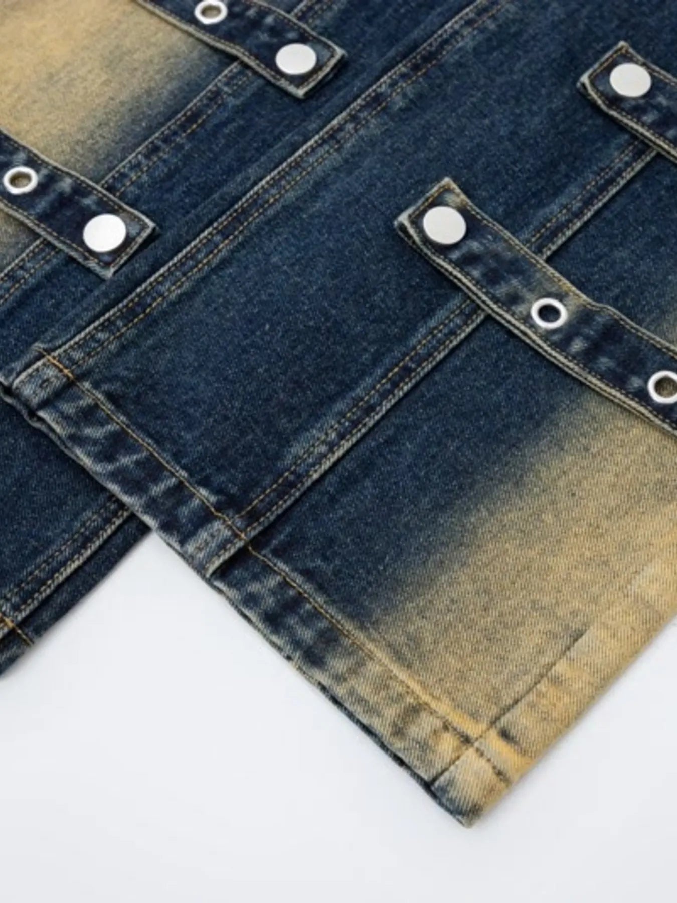 Jean à jambes larges contrastées pour hommes   Elégance District