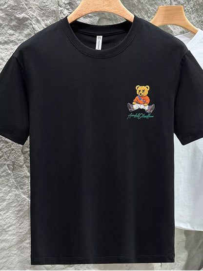 T-shirt à manches courtes  avec motif ours    Elégance District