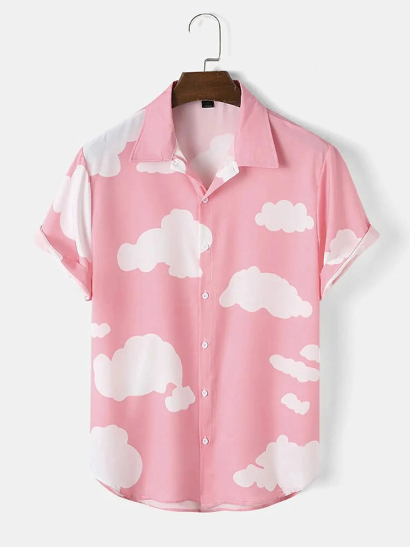 Chemise imprimée à manches courtes pour homme, grandes tailles    Elégance District