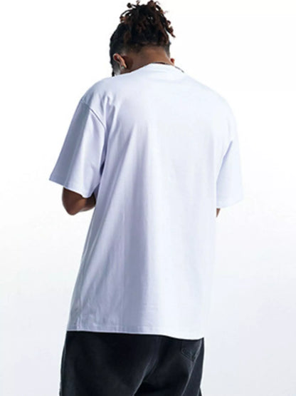 T-shirt oversize à col rond avec motif graphique    Elégance District