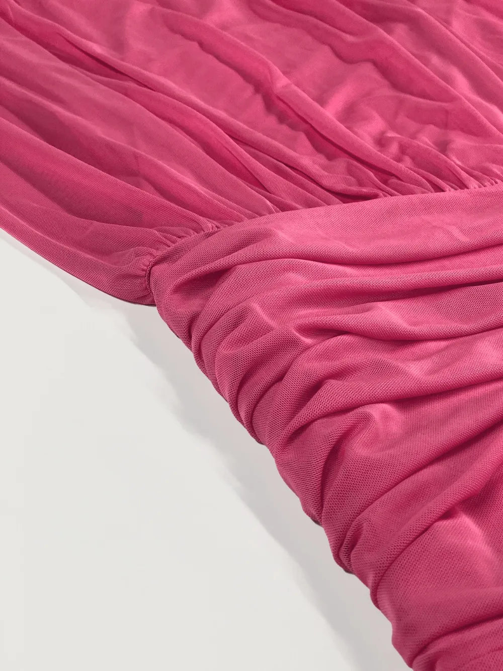 Robe maxi à bretelles froncées - Elégance District