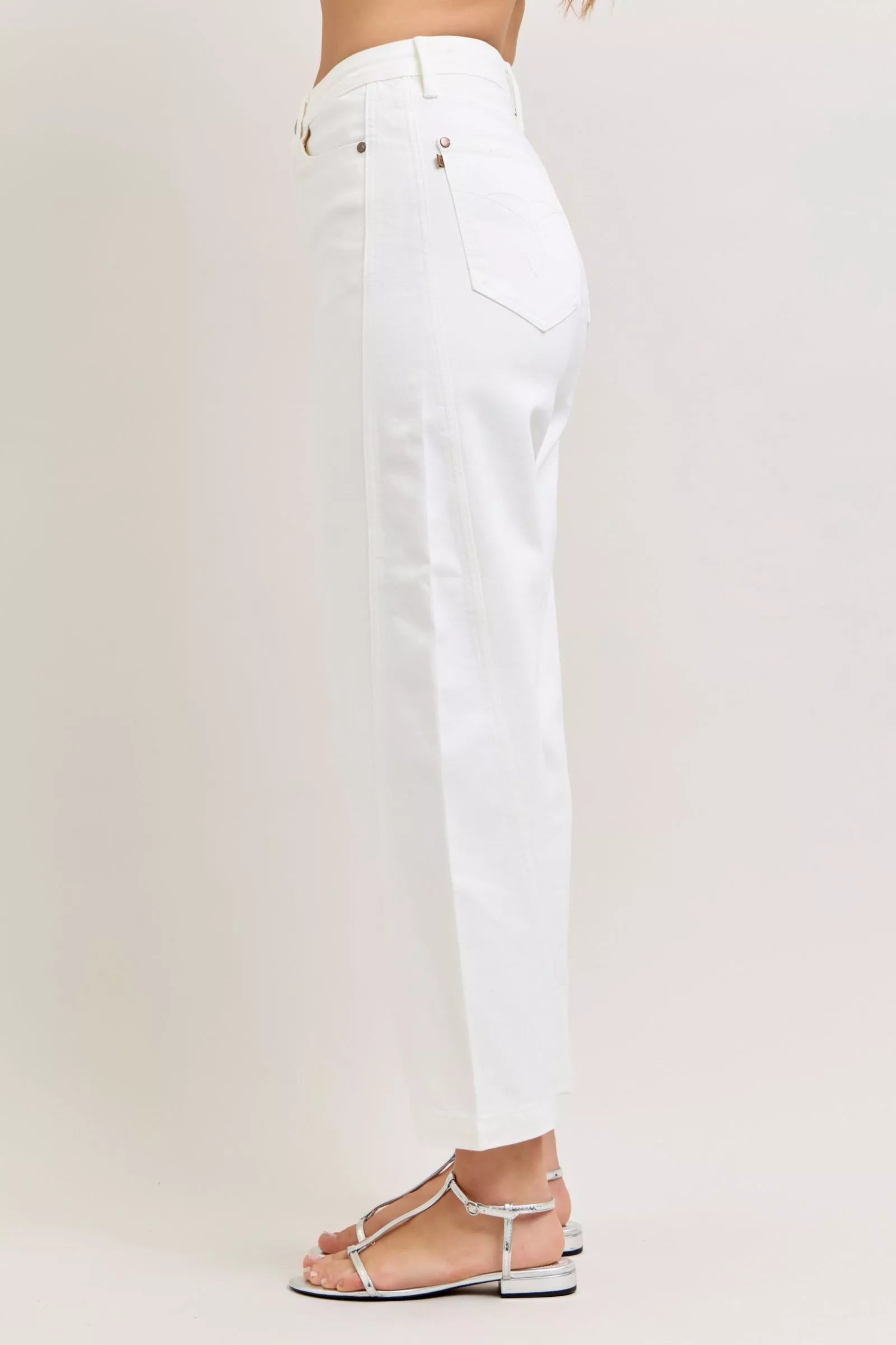 Jean Judy Blue taille haute à empiècements rigides et élastiques