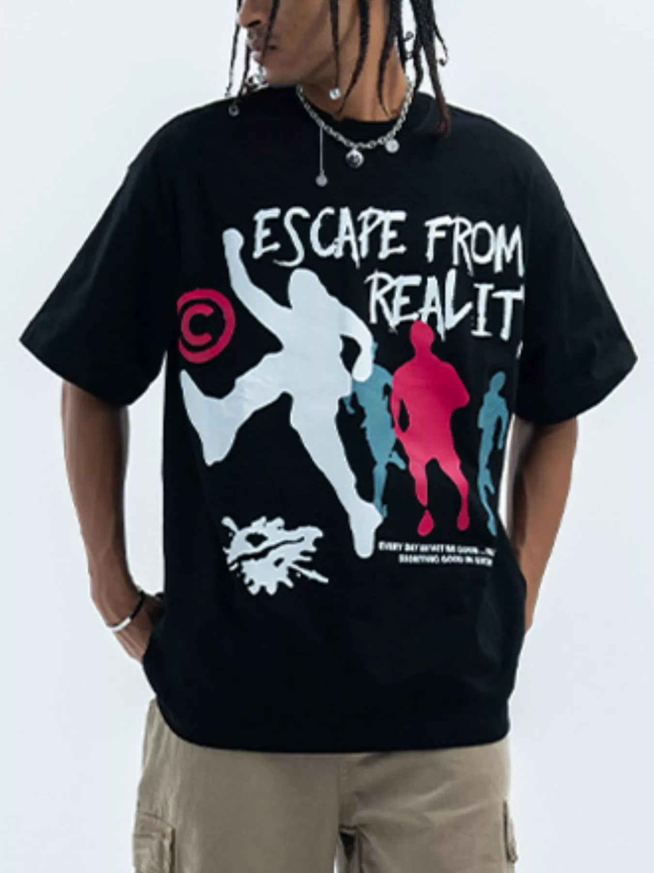 T-shirt à manches courtes et col rond pour homme   Elégance District