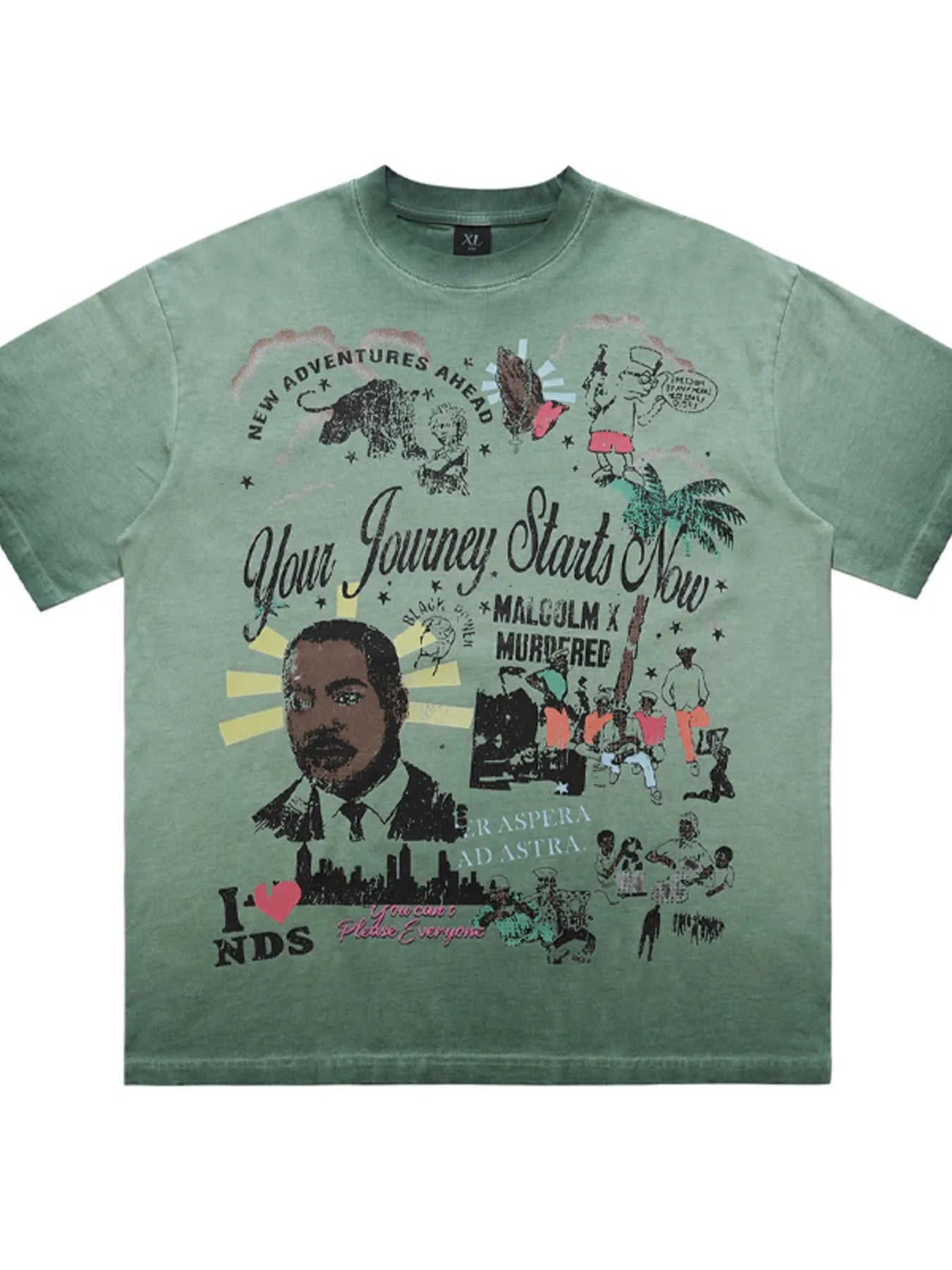 T-shirt graphique à col rond pour homme   Elégance District