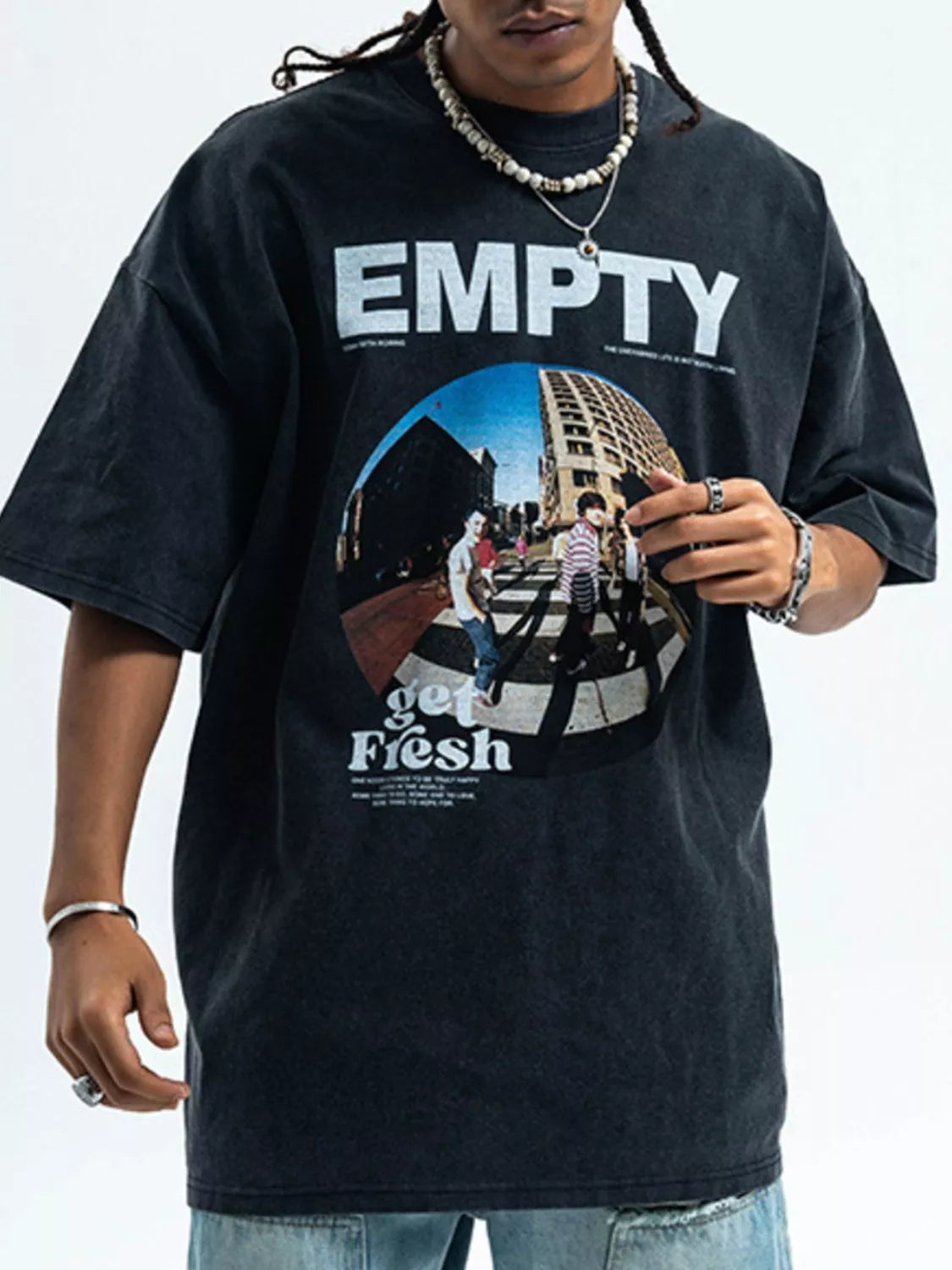 T-shirt à manches courtes et col rond pour homme   Elégance District