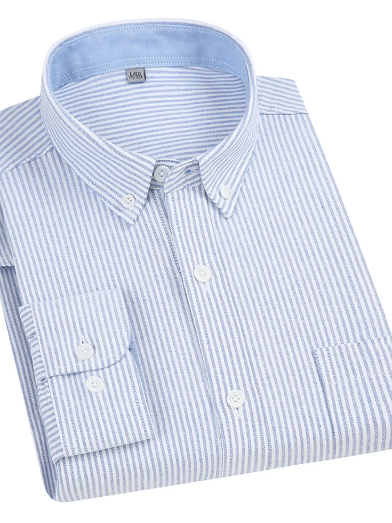 Chemise rayée à manches longues , grandes tailles   Elégance District