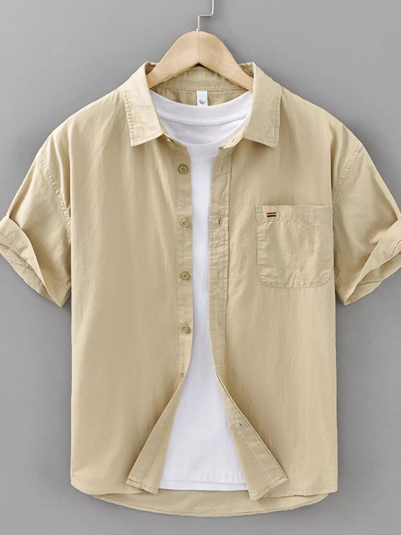 Chemise à carreaux à manches courtes pour homme grande taille      Elégance District