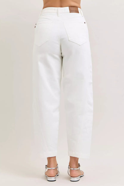 Jean Judy Blue taille haute à empiècements rigides et élastiques
