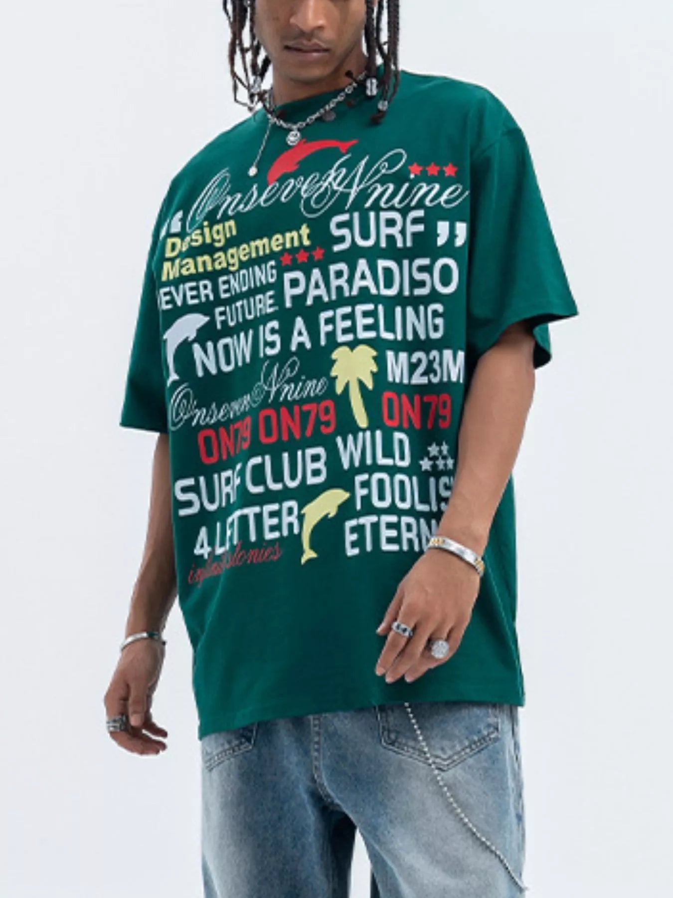 T-shirt à manches courtes et col rond pour homme   Elégance District