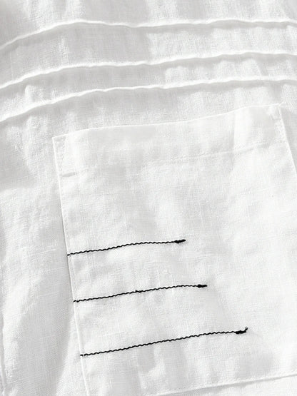 Chemise à manches courtes boutonnée grande taille pour homme   Elégance District