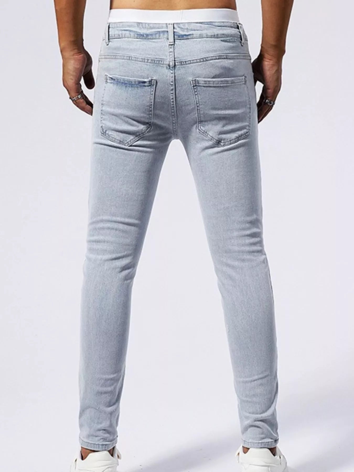 Jeans slim délavés pour hommes   Elégance District