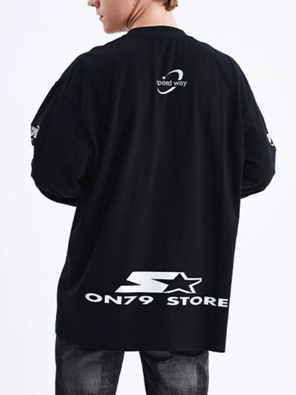T-shirt à manches longues et col rond pour homme   Elégance District