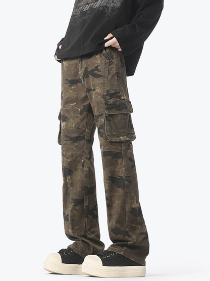 Jeans cargo camouflage pour hommes   Elégance District