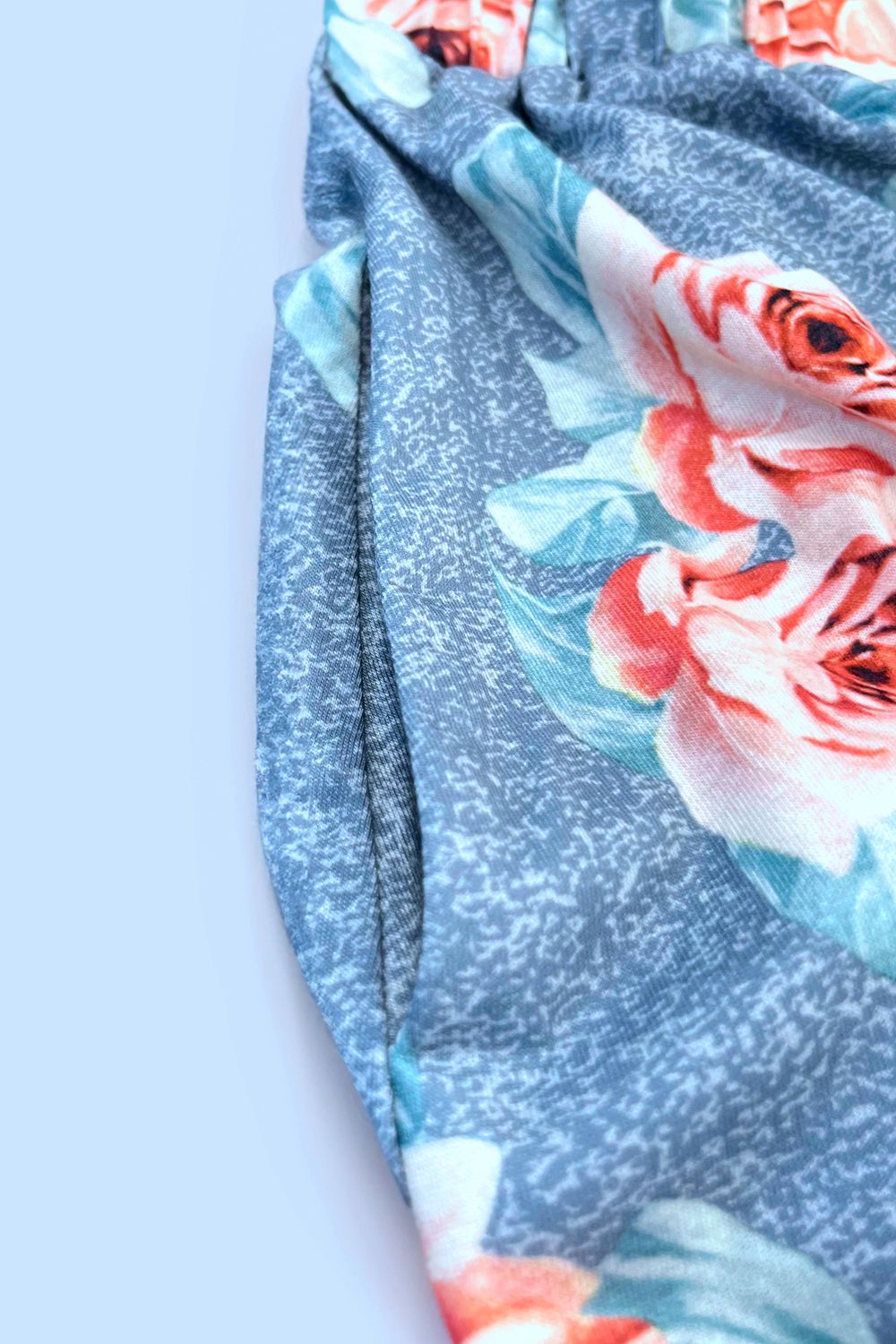 Robe Imprimée Boutonnée avec Poches Sans Manches - Élégance District
