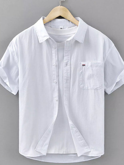 Chemise à carreaux à manches courtes pour homme grande taille      Elégance District