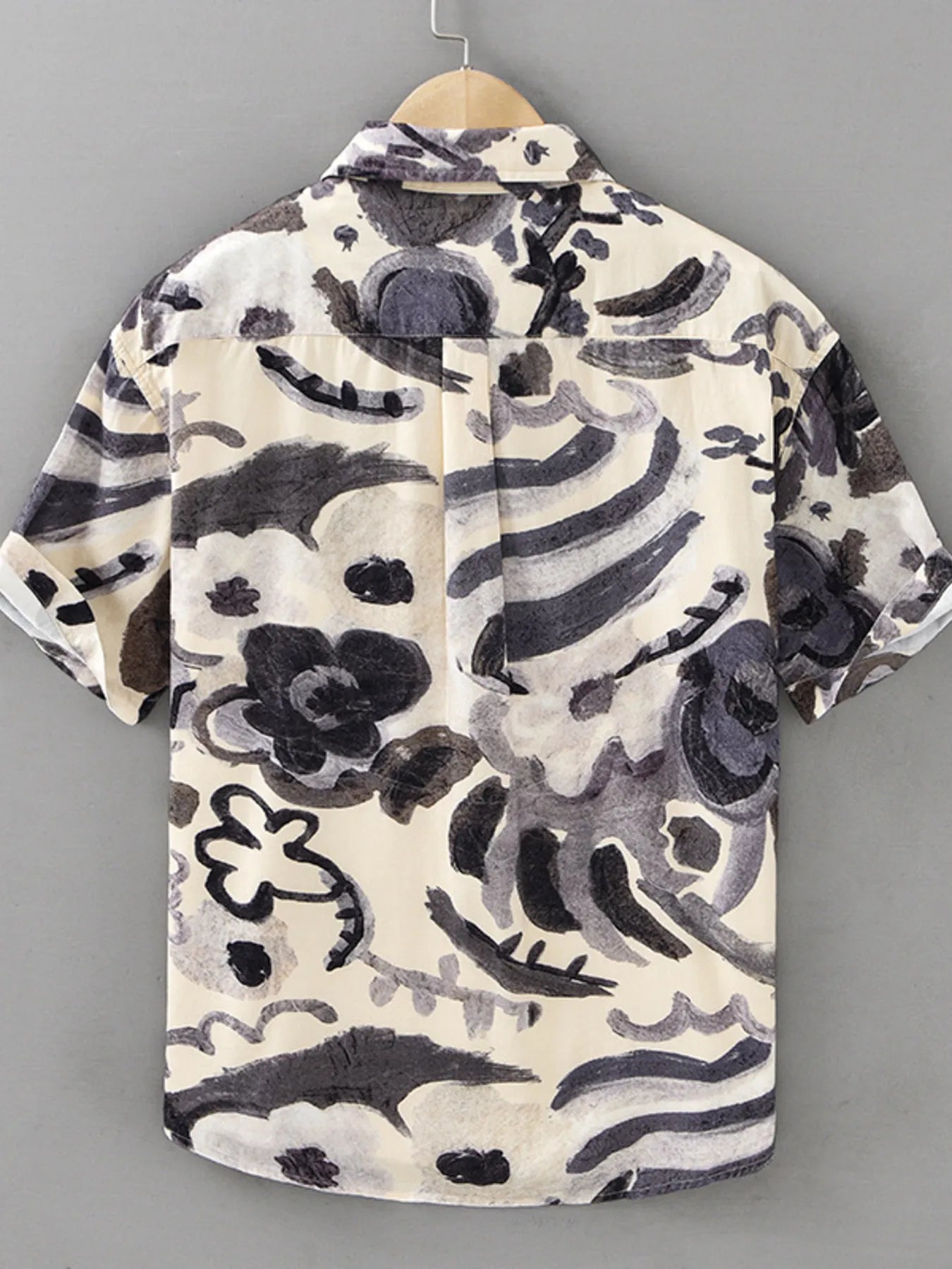 Chemise imprimée à manches courtes pour homme grande taille     Elégance District