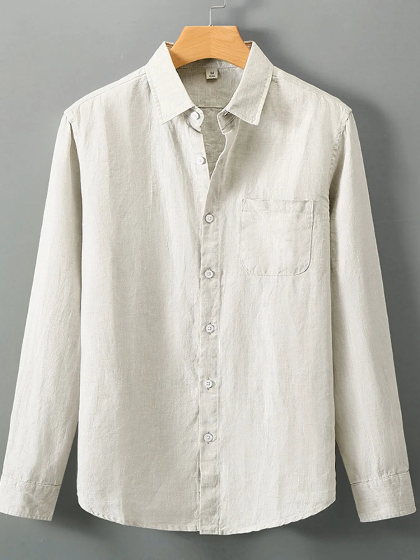Chemise à manches longues boutonnée pour homme grande taille   Elégance District