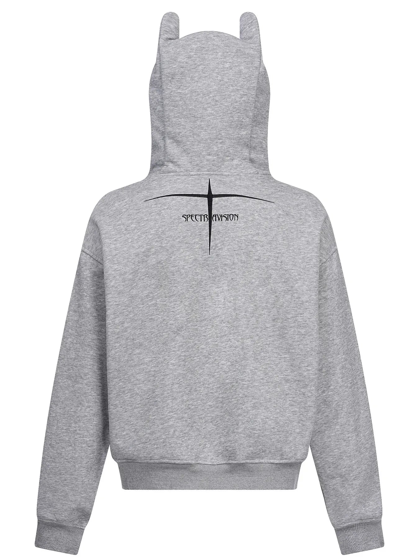 Sweat à capuche zippé avec cornes de diable   Elégance District