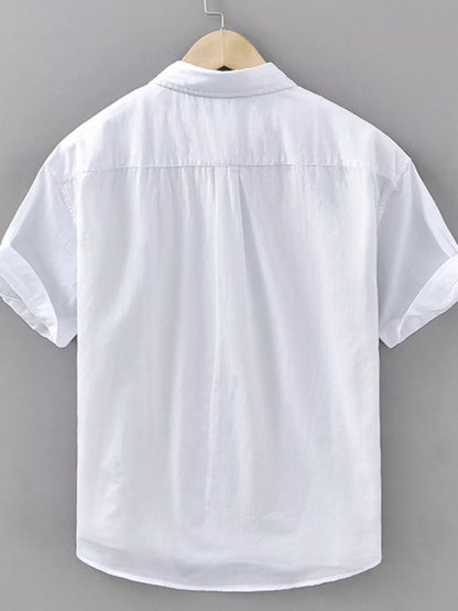 Chemise à carreaux à manches courtes pour homme grande taille      Elégance District